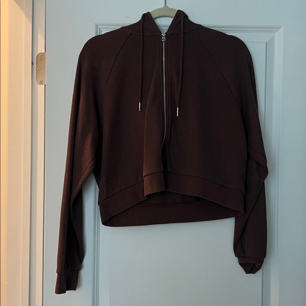 Dynamite Brown Zip-Up Hoodie